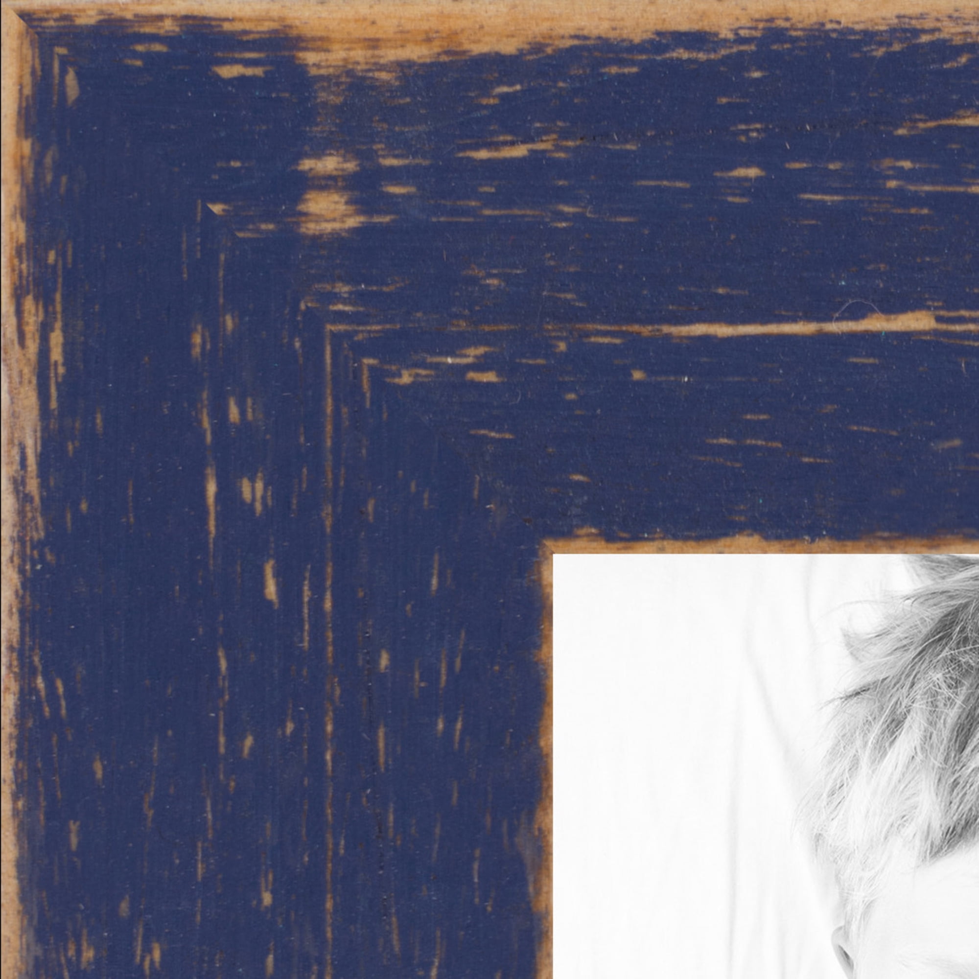 ArtToFrames 11x14 Inch Navy Blue Picture Frame, This Blue Wood Poster