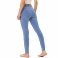 thumbnail image 3 of Yesfashion Women's Jeans High Waist Faux Denim Leggings With Pockets, 3 of 5