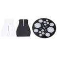 thumbnail image 2 of Makeup Brush Drying Rack, 2 Leg Brackets 14 Holes Hole Pad Sturdy Plastic Brush Drying Rack  for Home Use, 2 of 7