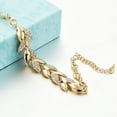 thumbnail image 4 of Con pulsera de moda europea y joyas para mujer, joyas de oro de 18 quilates, pulsera de boda, pulseras de hojas, 4 of 8