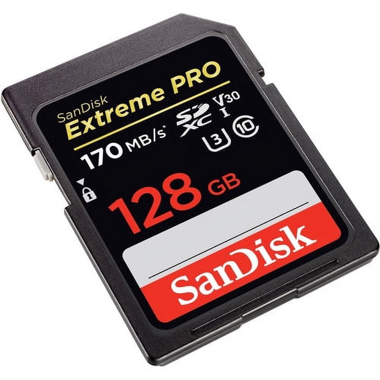 SanDisk Extreme PRO 128GB SDXC UHS-I Memory Card - 170 MB/s 