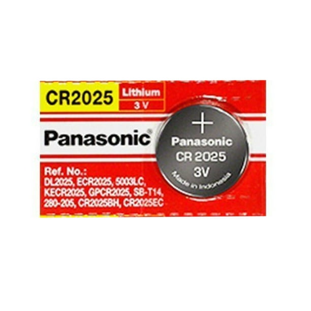 Pile bouton au lithium CR2025 Panasonic de 3 volts (sur une carte