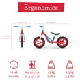 thumbnail image 4 of Chillafish Charlie Lightweight Toddler Balance Bike with Carry Handle, Adjustable Seat and Handlebar, Puncture-Proof 10-inch Wheels, for Kids 18-48 Months, Red, 4 of 10