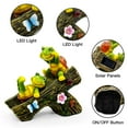 thumbnail image 6 of Garden Turtle Statue Outdoor Decorations, Solar Garden Figurines Sweet Frog Face Turtles Decor, 6 of 8