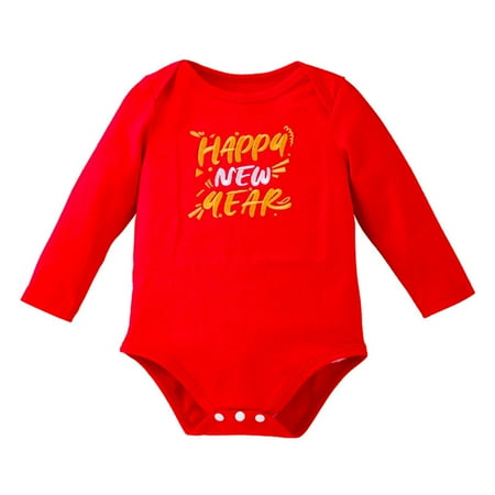 

Baby Girls Boys Print New Year Autumn Long Sleeve Romper Bodysuit Clothes Baby Boy Rompers 3-6 Months Baby Boy Boy Winter Clothes 3-6 Months 2t Boy Neutral Clothes Baby Bodysuit 18months-baby Boy