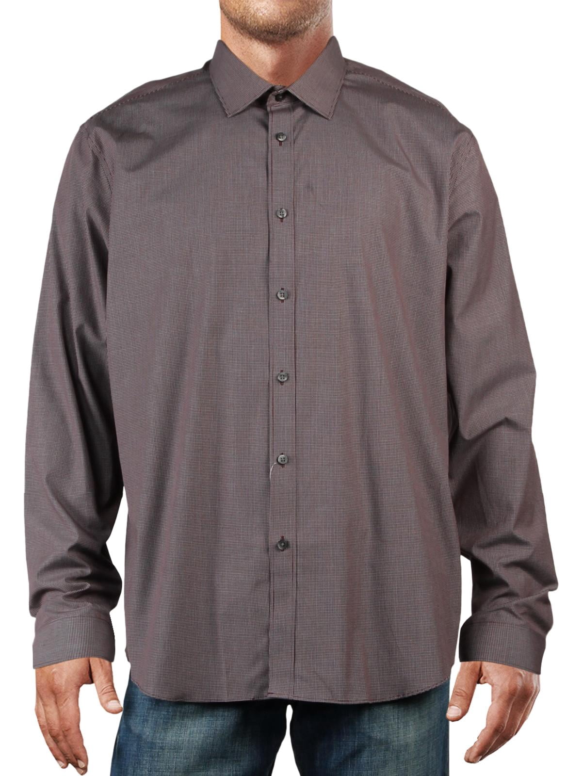 DKNY Mens Slim Fit Stretch Dress Shirt 