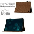 thumbnail image 4 of Allytech Case for Kindle Fire HD 8 & 8 Plus Tablet 12th Gen 2022 & 10th Gen 2020, Premium PU Leather Case with Card Slots & Pen Holder, Multi-Angle Stand Auto Sleep Wake Shockproof Flip Case, Brown, 4 of 10