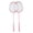 Pink, variant on LAZIOEGR Starter Portable Badminton Set, Professional Iron Alloy Racquets with 3 Shuttlecocks & Bag, 2 Players, High Tension For Outdoor Beach Backyard Games - Blue (28.35 in / 72 cm)