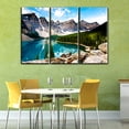 thumbnail image 5 of TISHIRON 3PCS Framed Canvas Wall Art Set,60"x40" Moraine Lake Canvas Art Decor, 5 of 7