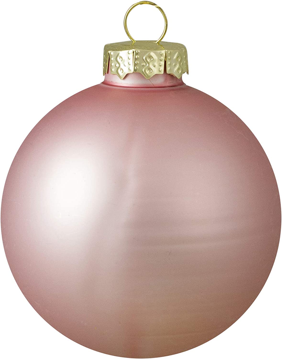 9-Piece Shiny and Matte Pink Glass Ball Christmas Ornament Set 2.5" (65mm)