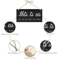 thumbnail image 3 of This is Wood Sign Together is My Favorite Place to Be Sign Our Life Our Story Our Home Rustic Wall Decor Plaque with Jute Twine for Couple Bedroom Above Bed Wall Hanging Housewarming, 3 of 9