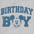 thumbnail image 2 of Junior's Mickey & Friends Birthday Boy Happy Face  Graphic Tee Athletic Heather Medium, 2 of 3