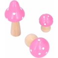 thumbnail image 1 of Mushroom crafts, innovative cute wooden decorations, for decoration, 1 of 5