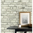thumbnail image 3 of Seabrook Designs Antique Plaster Tailor Faux Brick Prepasted Wallpaper, 3 of 7