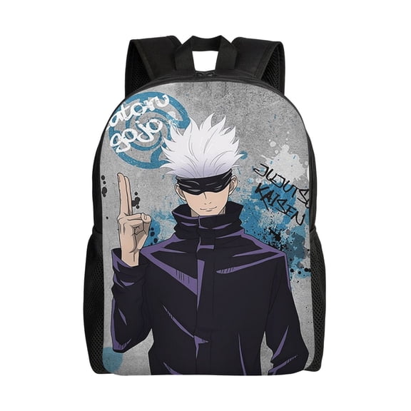 Ju-jutsu Gojo Kai-sen Lightweight Backpack Laptop Shoulder Bags Daypack Bookbag Travel Women Men