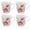 Floral Rose, variant on HOMEHUT Floral Rose Coffee Mug, 12 Oz, Microwave and Dishwasher Safe, Bone China, Set of 4