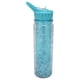 thumbnail image 1 of Botella de Agua Valtari 550 ml con Popote Flip-Up y Diseño Glitter de Estrellas Azul, 1 of 3