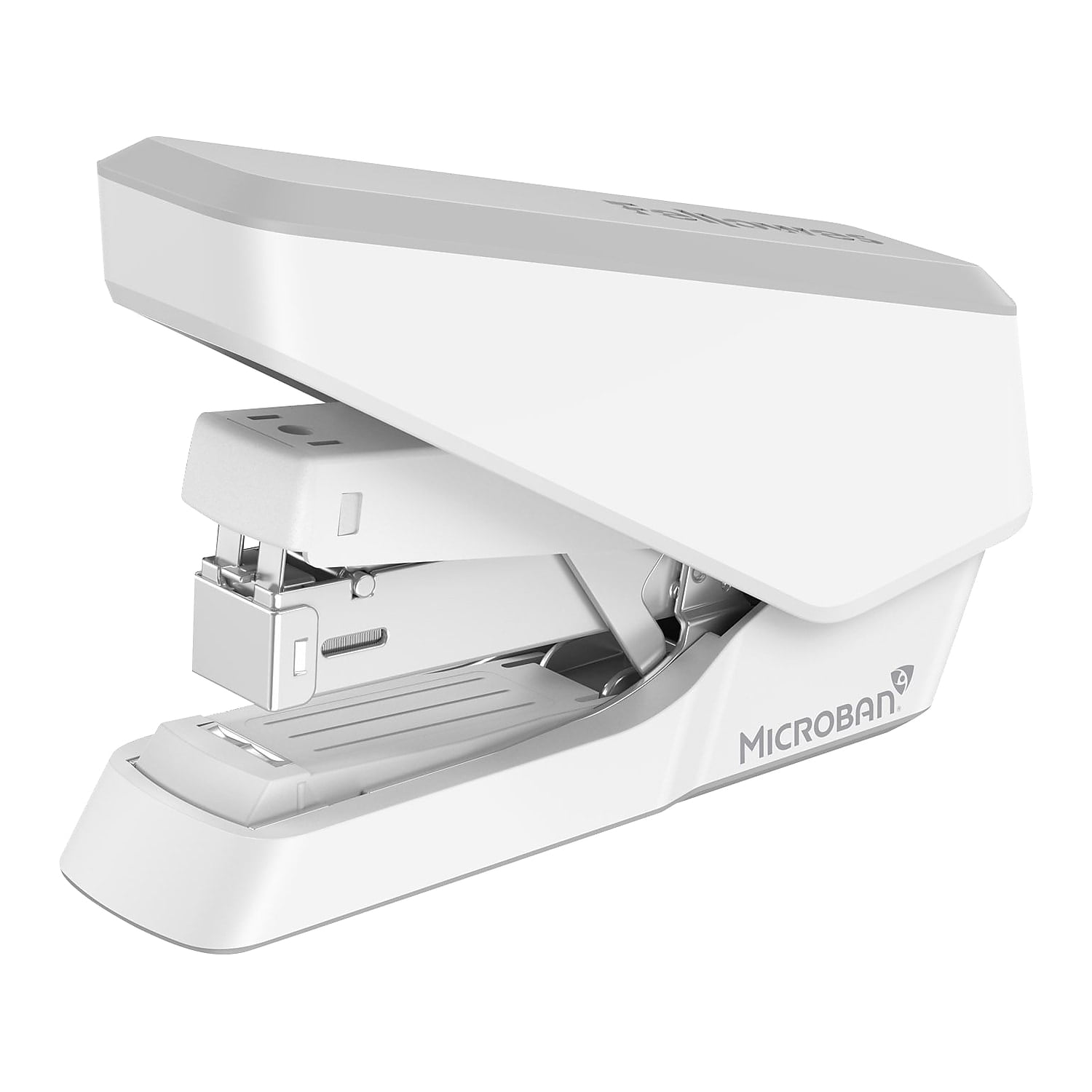 Fellowes LX860 EasyPress Half Strip One Touch Desk Stapler 40 Sheet Cap White