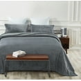 thumbnail image 5 of Warm and Cozy Super Plush Flannel Fleece Sheet Set, Steel Grey, California King, 5 of 8