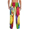 thumbnail image 3 of Daiia Brightly Colored Cupcakes Men's Sleep Pant with Pockets and Drawstring,Pajama Pants-XX-Large, 3 of 9