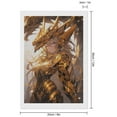 thumbnail image 2 of Diamond Art Kits for Adults, Golden Armor Dragon PrincessDiamond Painting Kits for Beginners, Frameless Round 5D Full Drill Diamonds Art Gem Art Crafts Home Decor Gifts, 2 of 8