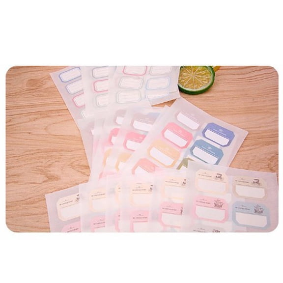 FELTECHELECTR 6-Pack Blank Sticker Sheets for School, Merchandise, Bottles - Paper Labels for Crafting and Organizing