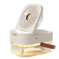 thumbnail image 2 of weibbin Portable Conditioner Sprayable Misting Humidification Cooler Fan 3 Speeds With Night Light Quiet Portable Tabletop Fan For Home Bedroom, 2 of 9