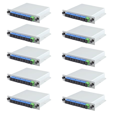 10X Fiber Optic Plc Splitter 1 x 8 Insertion Outdoor Electrical ...