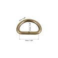 thumbnail image 3 of Metal D Ring 0.39"(10mm) D-Rings Buckle for Hardware Bags Belts Craft DIY Accessories Bronze Tone, 150pcs, 3 of 5