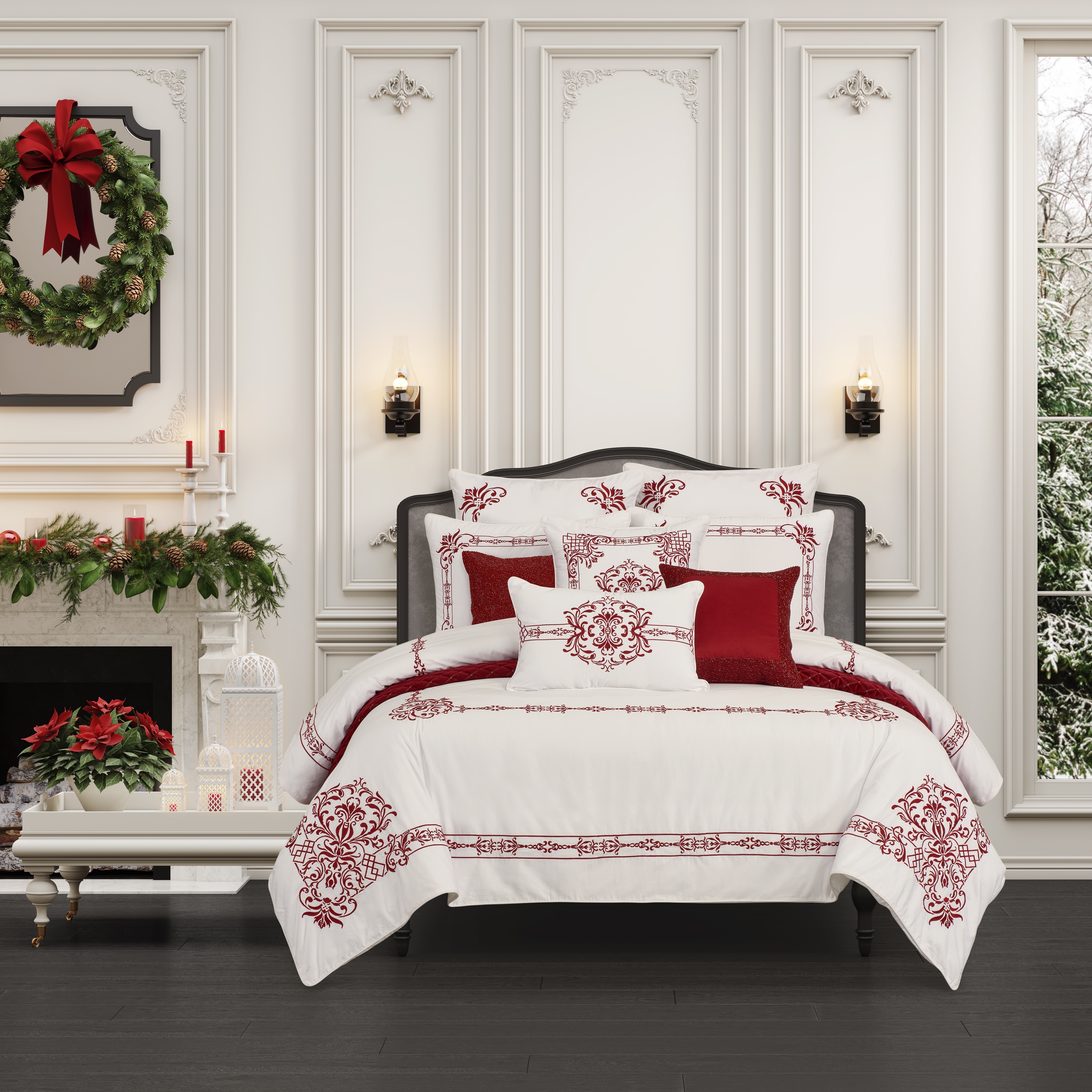Five Queens Court Holiday Dreams Duvet Cover Set King