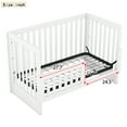 thumbnail image 5 of Convertible Crib Full Size Bed with Changing Table, Daybed and Full-Size Bed, Converts to Toddler Bed, Safe Wooden Nursery Furniture, White, 5 of 8
