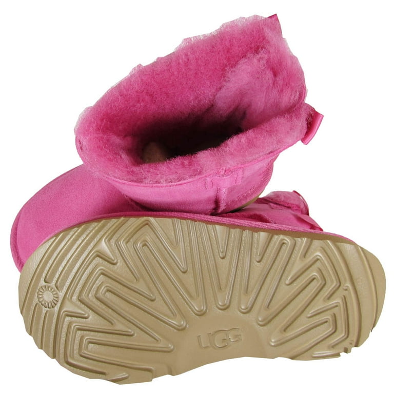 Ugg Toddler/Children's Bailey Bow II Boot in Chestnut/Pink Azalea