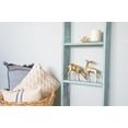 thumbnail image 4 of BarnwoodUSA Rustic Farmhouse 3ft Robins Egg Blue Wooden Decorative Bookcase Picket Display Ladder, 4 of 5