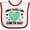 White and Red, variant on Inktastic Make Every Day Earth Day with Hearts and Stars Boys or Girls Baby Bib