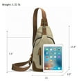thumbnail image 2 of KL928 Outdoor Canvas Sling Bag Crossbody Backpack Casual Rucksack for Men Women Gift, 2 of 6
