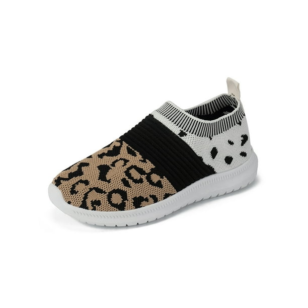 Woobling Women Flats Mesh Walking Shoes Slip ons Sock Sneakers