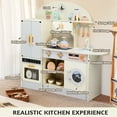 thumbnail image 3 of Ktaxon Play Kitchen for Kids, Wooden Kids Chef Pretend Play Set for Boys and Girls Age 3+, with 12 Pcs Accessories, 3 of 10