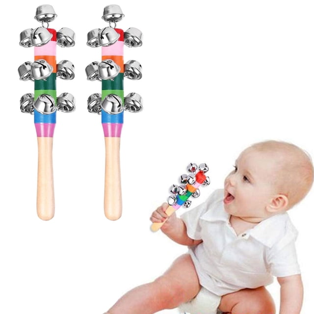 Big Save,HWRETIE Musical Instruments Clearance,Christmas Hand Jingle Bells Hand Sleigh Bells Decoration Bells Musical Instrum