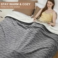 thumbnail image 6 of EuKer Washable Electric Blanket, 94" x 100" Warm Blanket with 10 Heating Levels & 10 Time Settings, Gray, 6 of 9