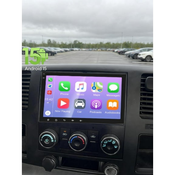 Molaner Car Radio Stereo for GMC Sierra 1500 2008-2013 8 inch Touch Screen Car Stereo Fit for Wireless CarPlay Andriod Auto, Bluetooth, GPS, HiFi, SWC, WiFi,2 32G