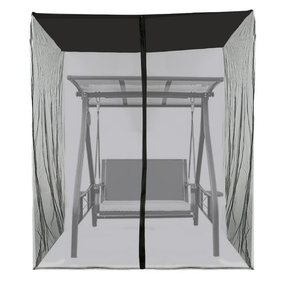 Swing Outdoor Swing Chair Mesh Net Water Resistant Patio Seater Mesh Canopy Cover