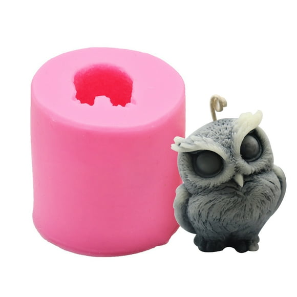 Moule en Silicone pour Fondant Hibou 3D Chocolat Savon Moule de Décoration de Gâteau
