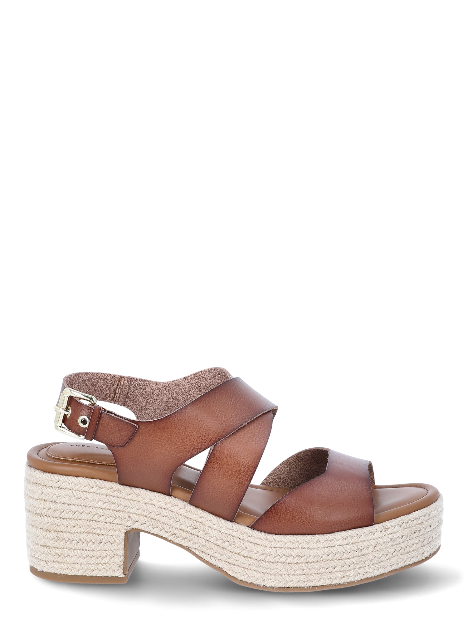 Free Assembly Women's Strappy Platform Block Heel Sandals