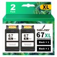 thumbnail image 1 of Cartucho de tinta SAILNER 67XL negro de alto rendimiento para impresora HP, 1 of 7