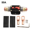thumbnail image 3 of BTOER 1Packs Auto Inline Fuse Breaker with Wire Lugs and Heat Shrink Tube 12V-24V DC, 3 of 9