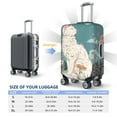thumbnail image 4 of Kdxio Celestial Cat And Flowers Pattern Luggage Cover for Travel,Elastic and Durable,Fits 18-32 Inch,Anti-Scratch Suitcase Protector-No luggage included, 4 of 5