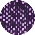 thumbnail image 1 of Ahgly Company Indoor Round Patterned Deep Purple Area Rugs, 7' Round, 1 of 6