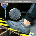 thumbnail image 6 of Steel Toe Cap Boots Men Women Puncture Proof Safety Trainers Lightweight Safety Shoes Non-Slip Work Boots, 6 of 7