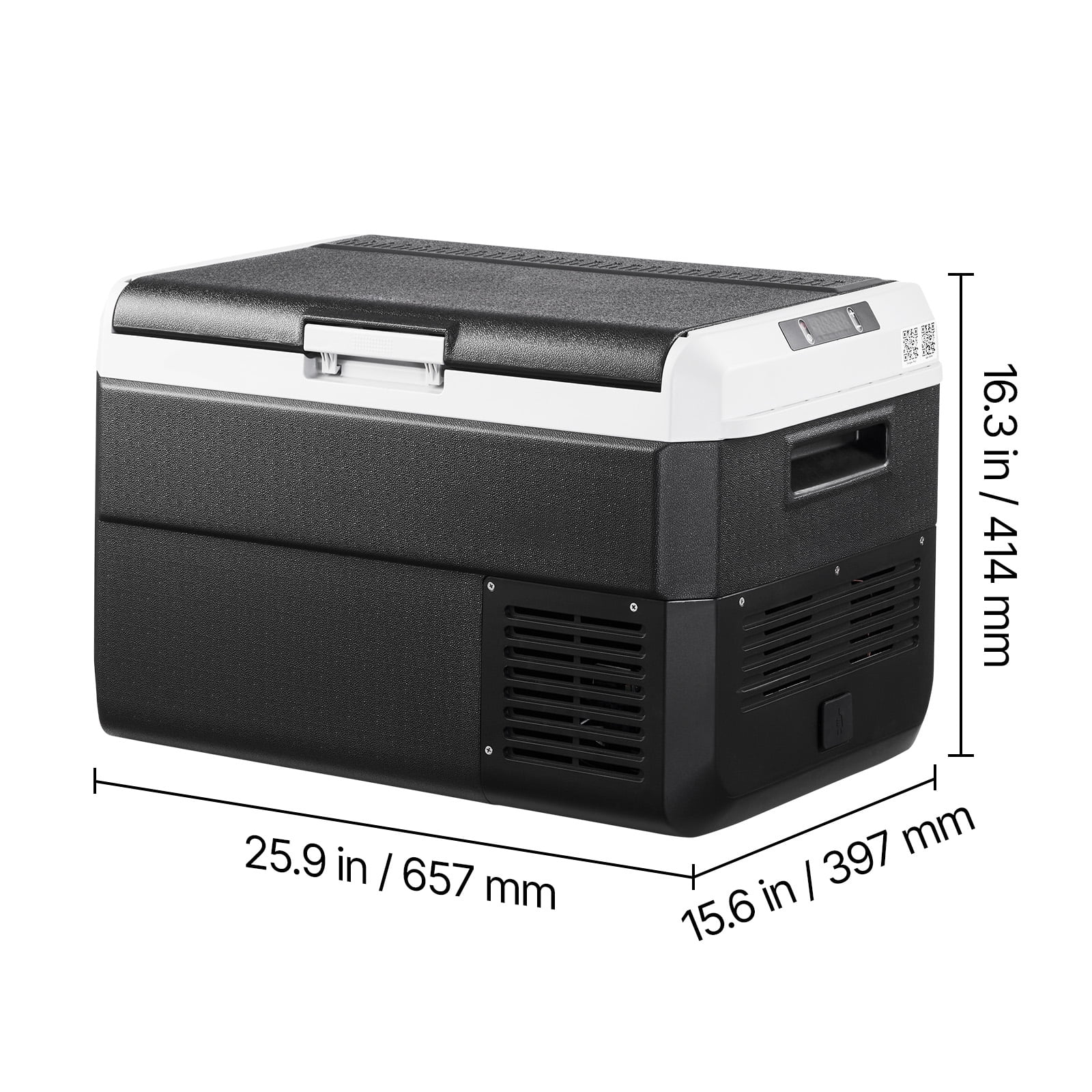 KFFKFF 12 Volt Car Refrigerator, 42.3QT/40L Portable Fridge,Car Freezer Compressor Cooler -4℉~68℉,Freezer Fridge Cooler for RV,Camping
