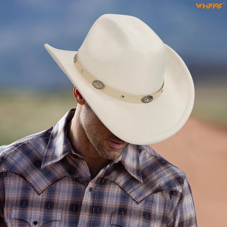 WHIPPY Western Cowboy Hat for Men Women Adjustable Cowgirl  display picture 2